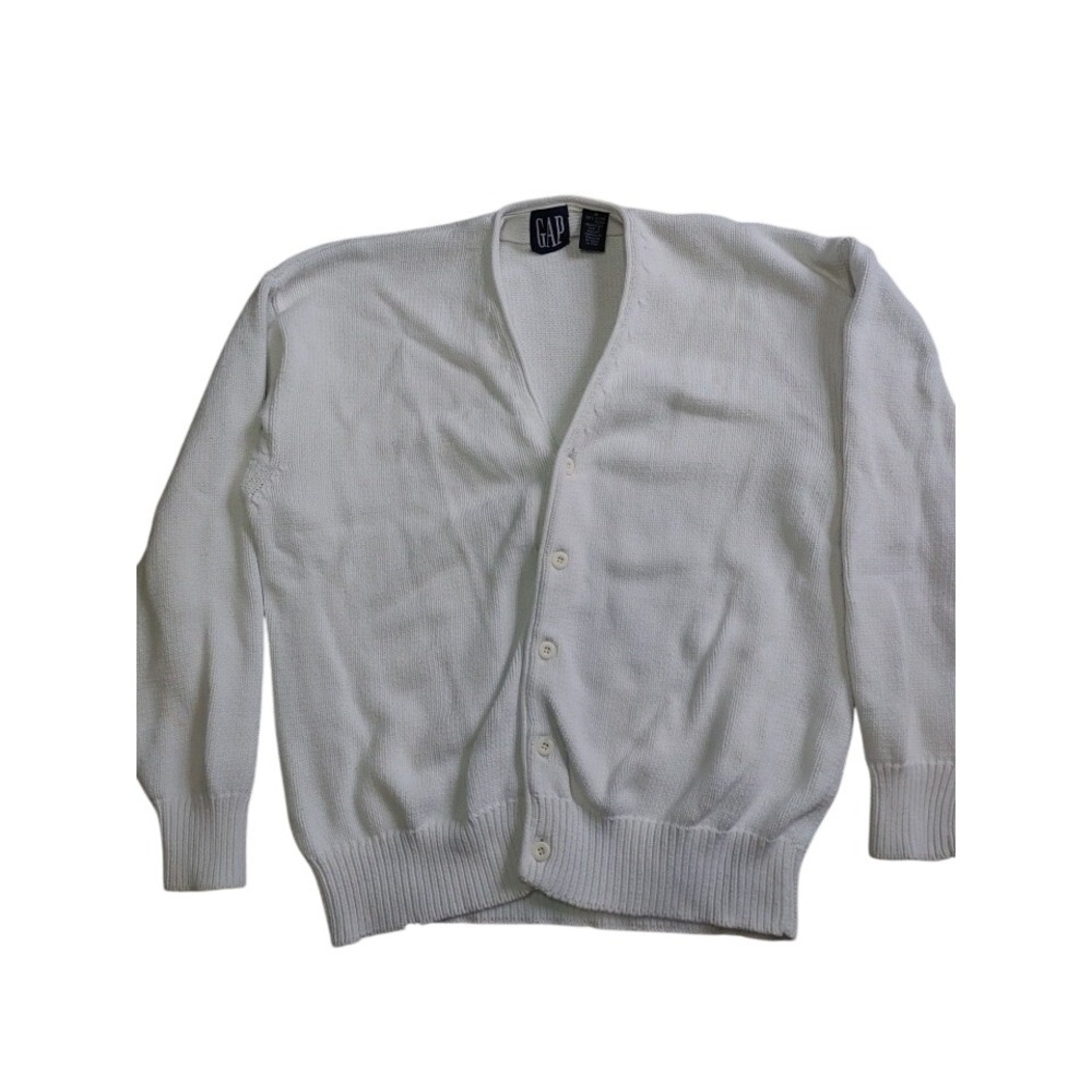 Vintage GAP Collegiate 90s Retro Oversized Cardigan Sweater Size Medium‎ VTG